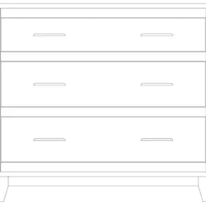 Solid wood dresser with multiple drawers, handcrafted by Amish artisans.