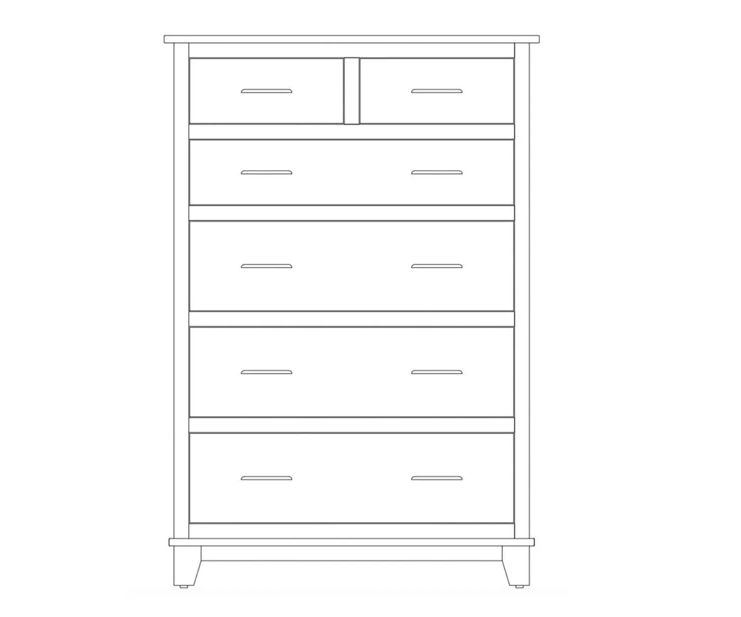 Amish-crafted solid wood dresser with multiple drawers, perfect for bedroom storage.