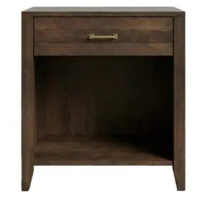 Van White Collection - 1 Drawer Open Nightstand