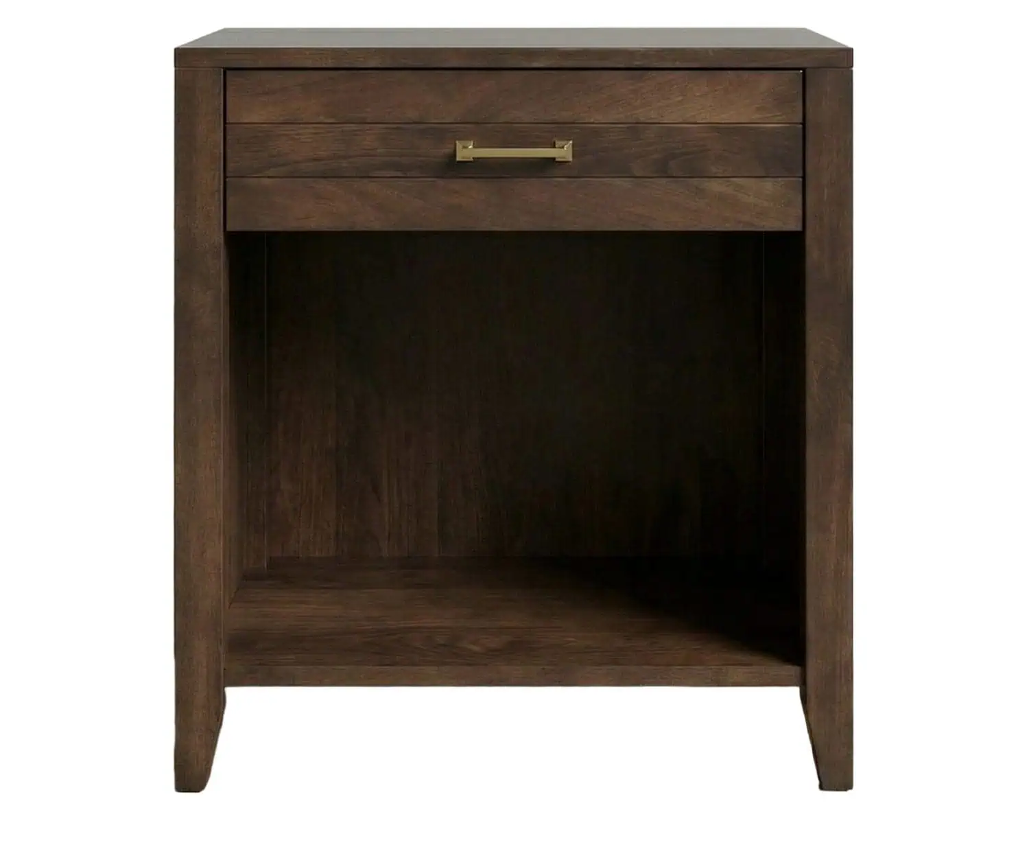 Van White Collection - 1 Drawer Open Nightstand