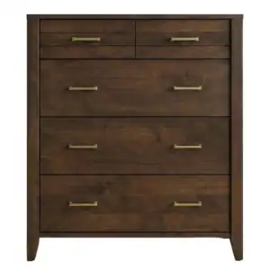 Van White Collection - 5 Drawer/Top Drawers Split Chest