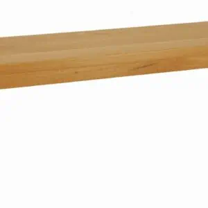 Amish-made solid wood bench for dining or living room, handcrafted in Ohio.